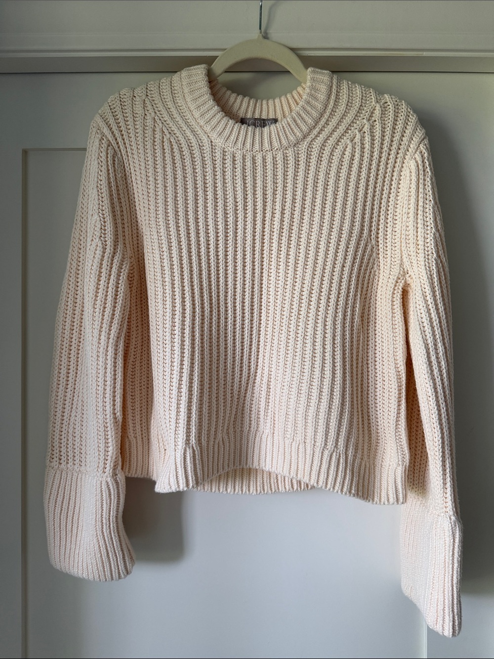J.Crew cropped fisherman Sweater size small